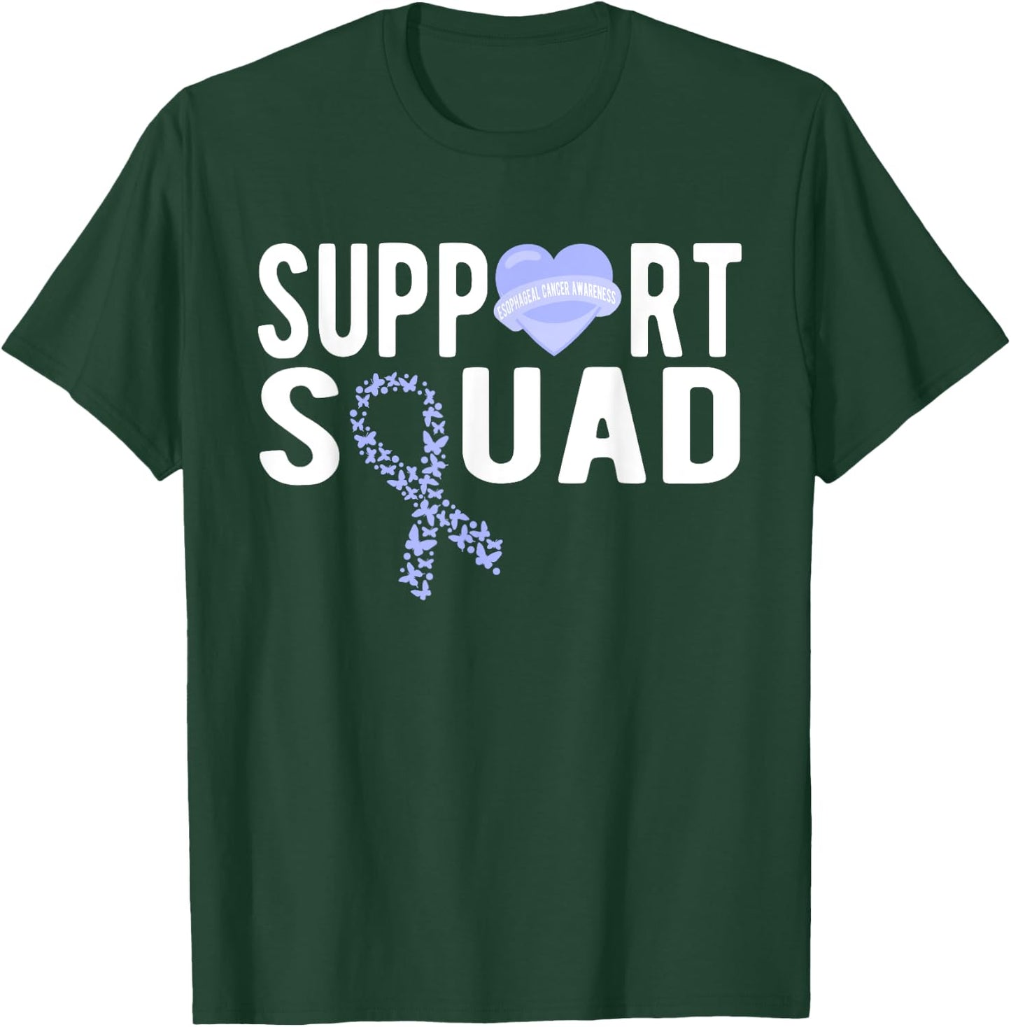 Support Squad Esophageal Cancer T-Shirt - T-Shirt | Forest