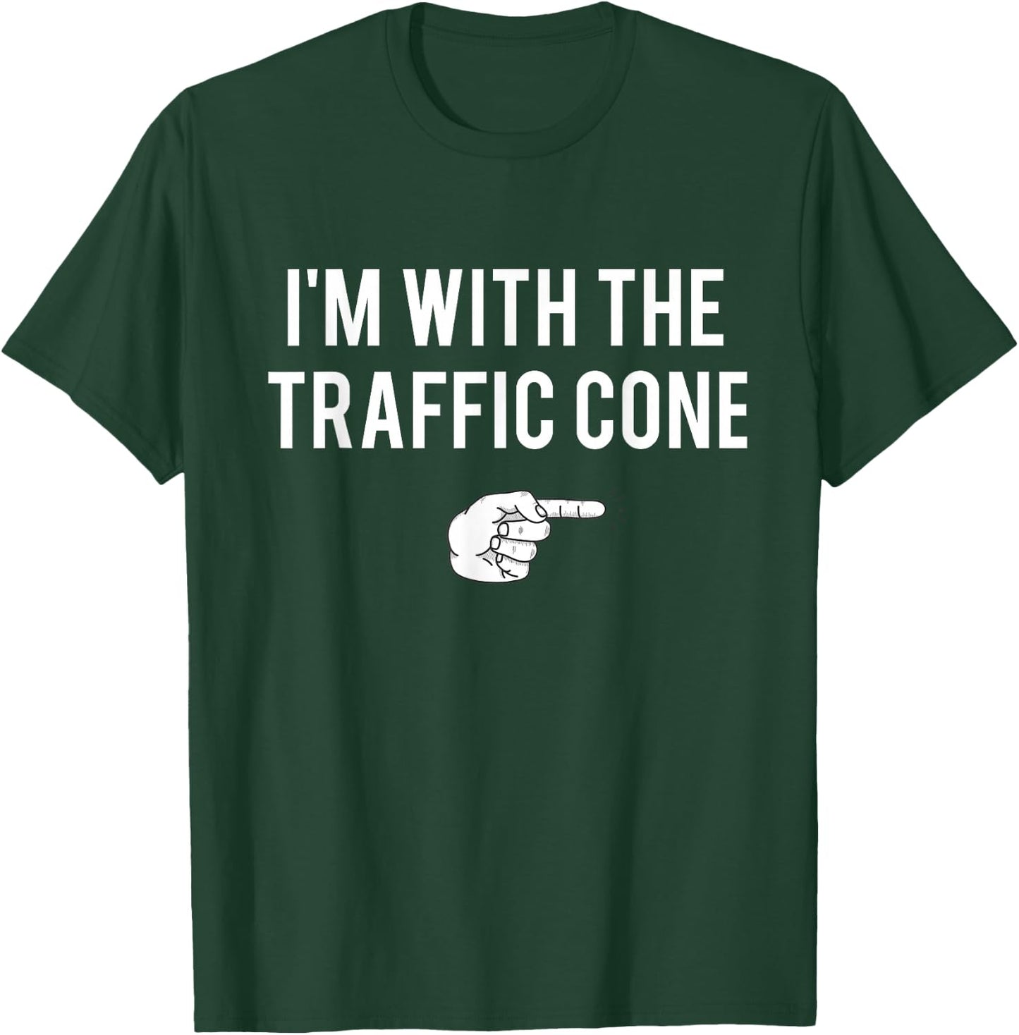 with Traffic Cone Halloween Costume Party Matching Couples T-Shirt - T-Shirt | Forest