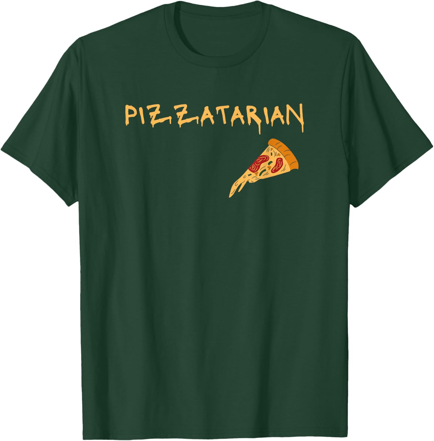 Pizzatarian funny design for Pizza Lovers T-Shirt - T-Shirt | Forest