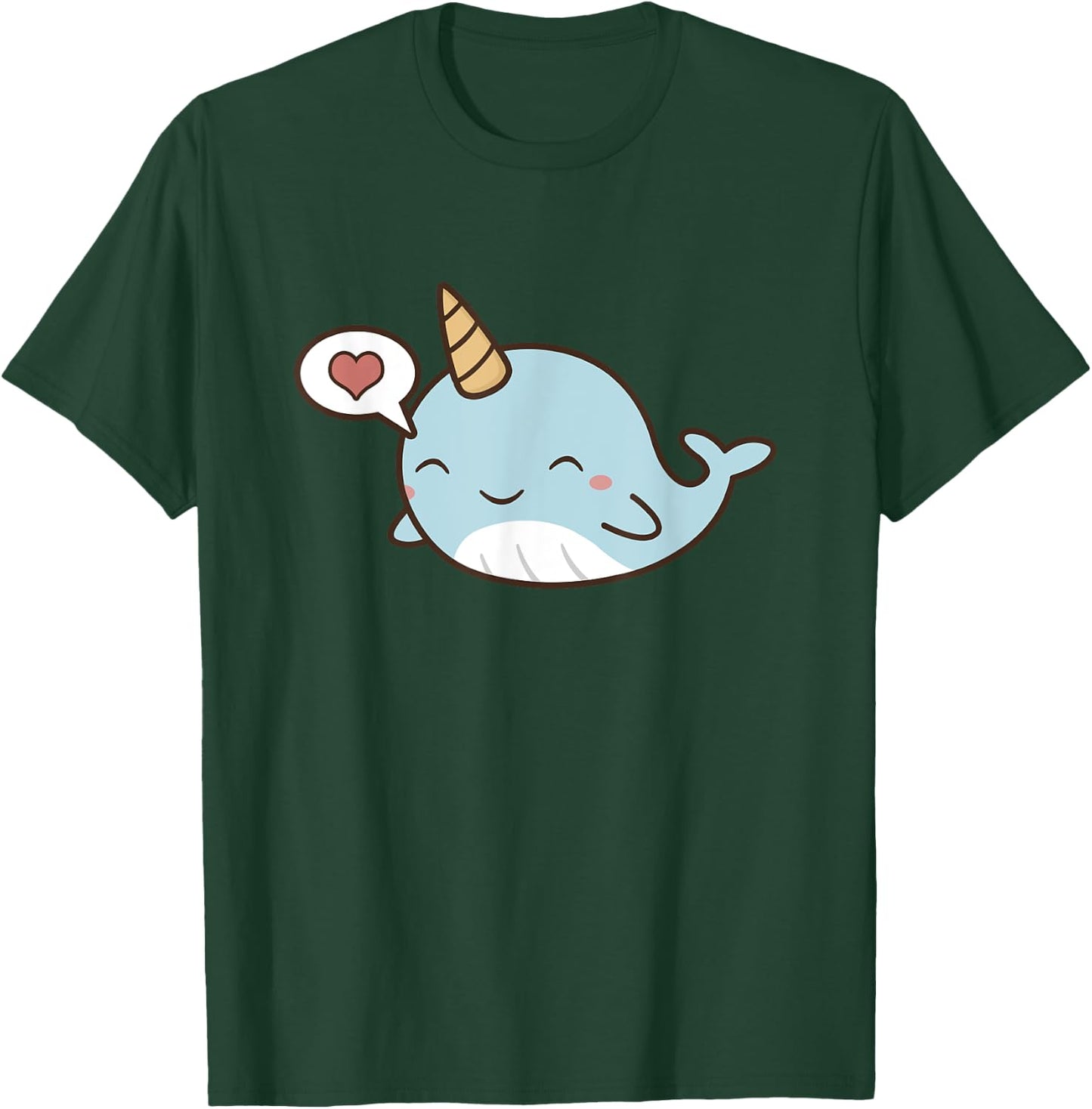 Narwhal Unicorn Of The Sea T shirt Girls Kids Women Gifts T-Shirt - T-Shirt | Forest