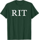 Rochester Institute of Technology RIT B/W Type T-Shirt - T-Shirt | Forest