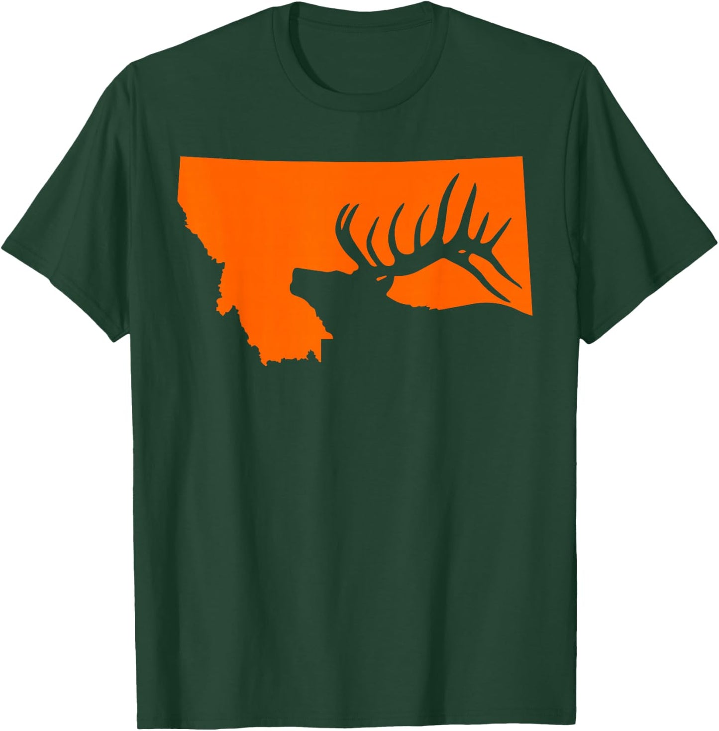 Montana Elk Hunting T-Shirt - T-Shirt | Forest