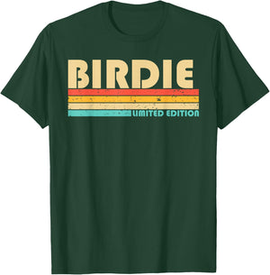 BIRDIE Name Personalized Retro Vintage 80s 90s Birthday T-Shirt - T-Shirt | Forest