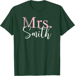 Future Mrs. Smith Bachelorette Party | Bridal Shower Gift T-Shirt - T-Shirt | Forest