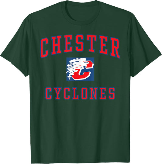 Chester High School Cyclones C1 T-Shirt - T-Shirt | Forest