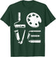 Creatives Artist Art Supplies Spells Love T-Shirt - T-Shirt | Forest