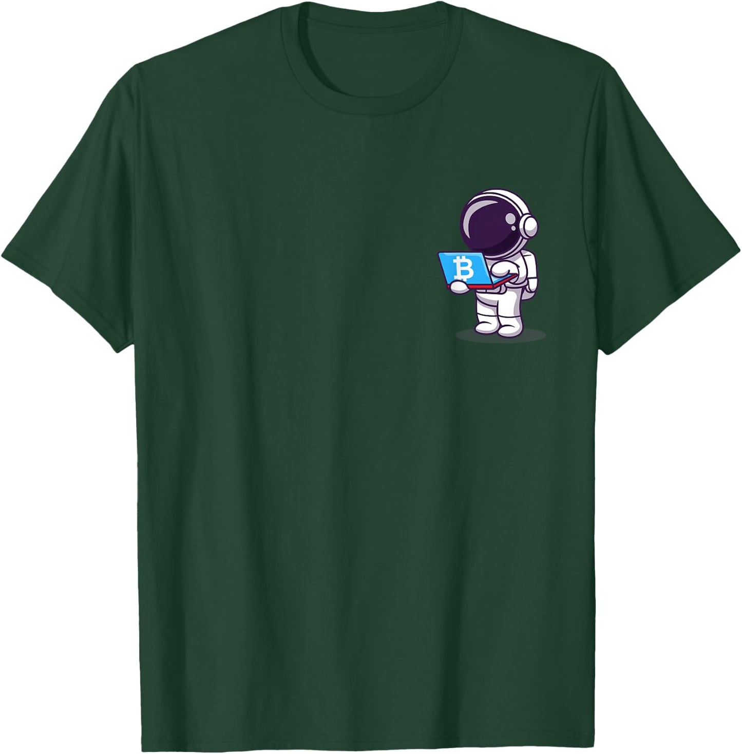 Astronaut Buy Ticket to Moon with BTC Bitcoin T-Shirt - T-Shirt | Forest