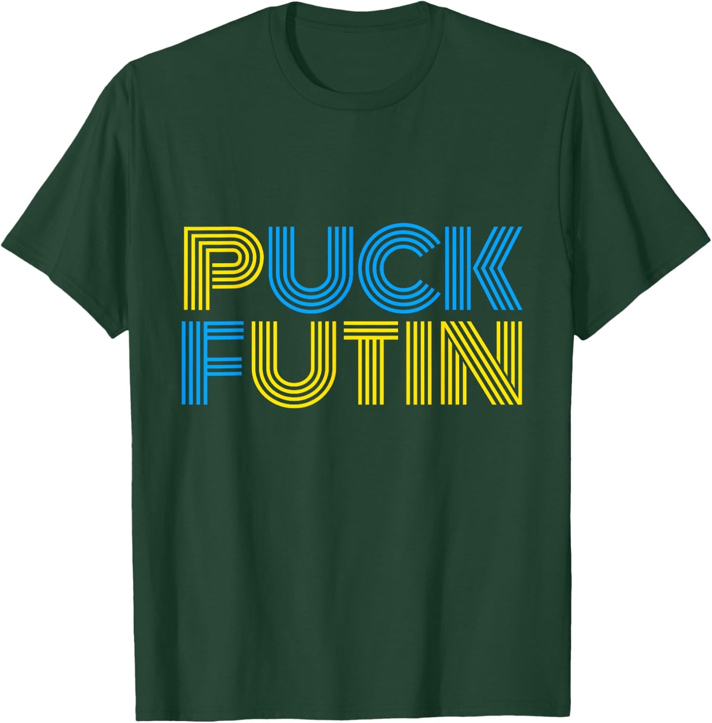 Retro Vintage Puck Futin Game Day T-Shirt - T-Shirt | Forest