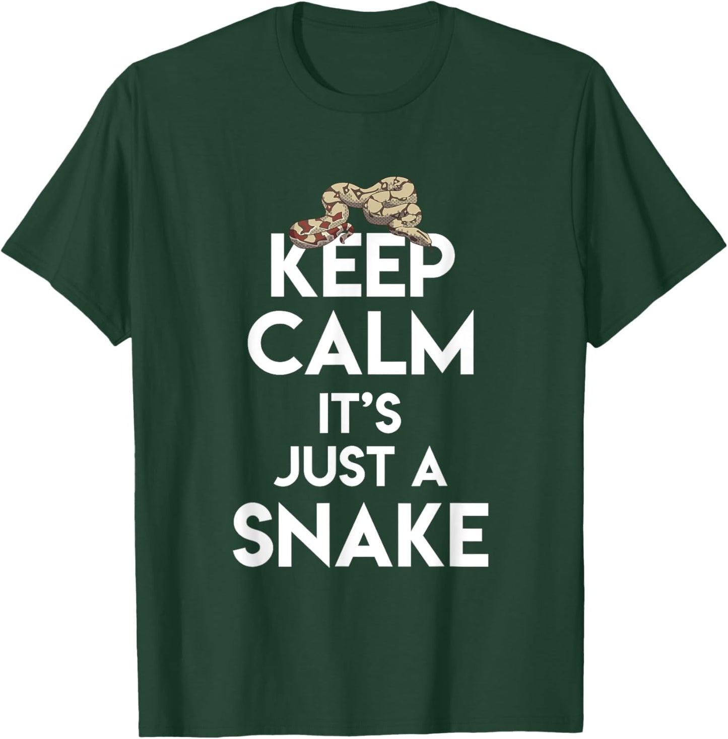 Stay Calm Snake Pet Owner Lover Gift T-Shirt - T-Shirt | Forest