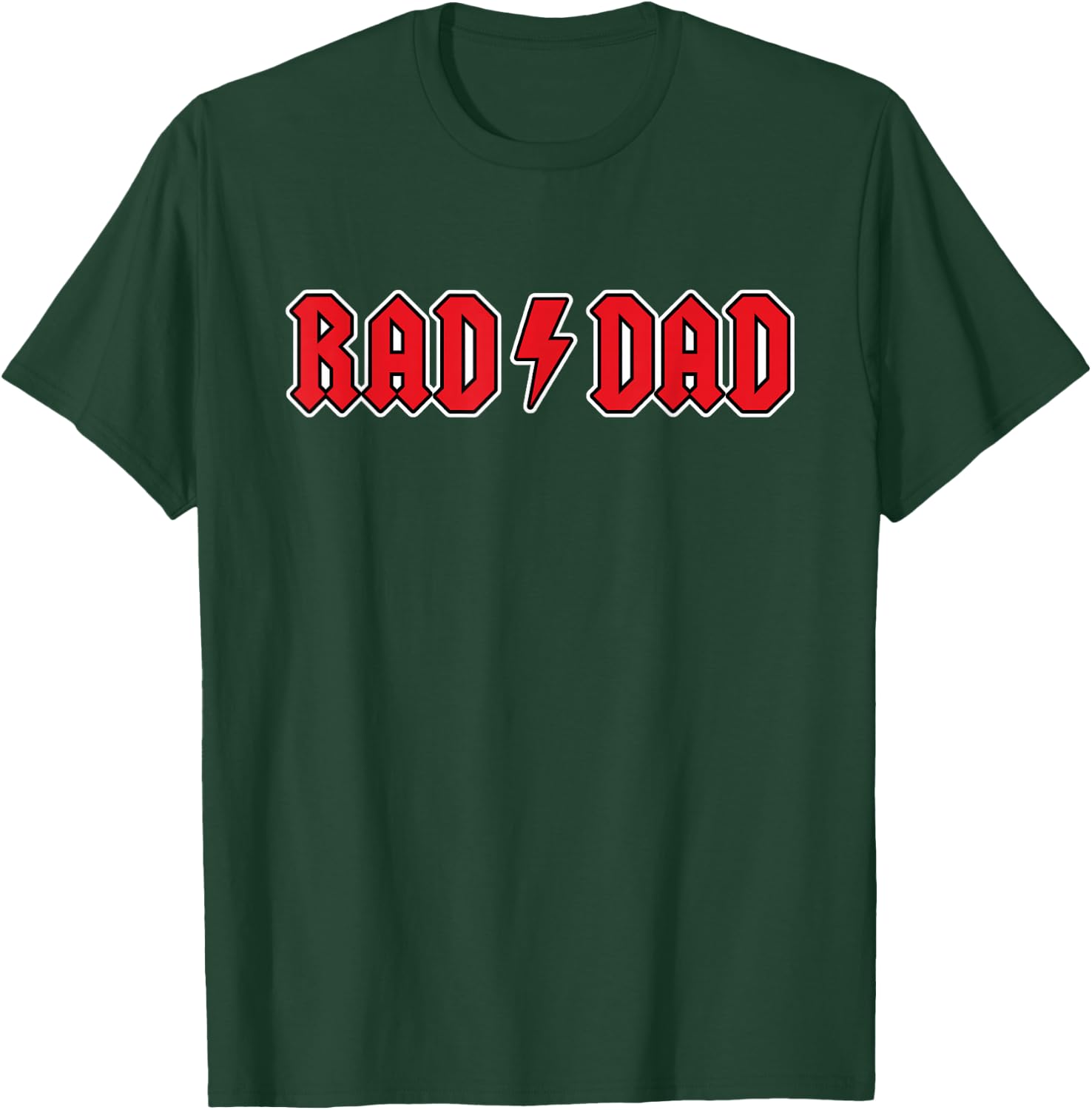 Rad Dad Cool Vintage Rock And Roll Funny Fathers Day Papa T-Shirt - T-Shirt | Forest