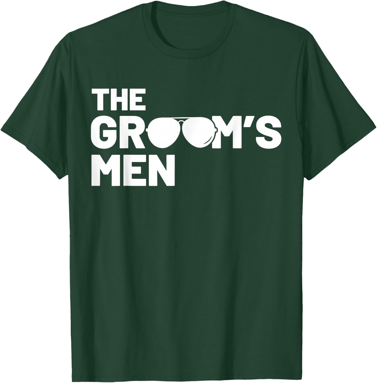 Groomsmen Groom Squat Men Bachelor Supplies Party Wedding T-Shirt - T-Shirt | Forest
