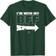 Classic Im With My BFF Right Arrow Funny T-Shirt - T-Shirt | Forest