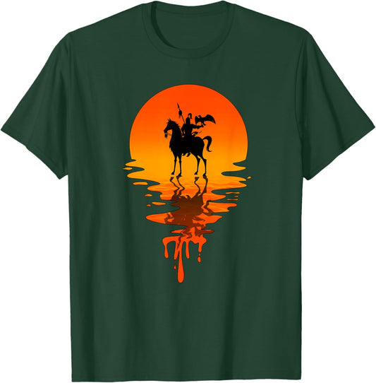 Vintage Retro Style Genghis Khan T-Shirt - T-Shirt | Forest