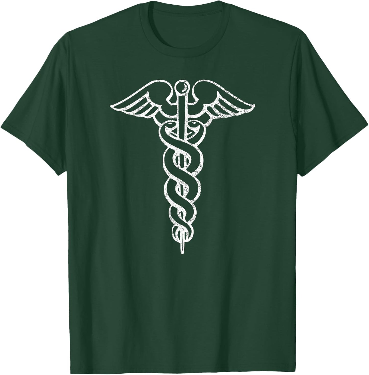 Caduceus Symbol Nurse Doctor Medic Rn Np Na Hospital T-Shirt - T-Shirt | Forest