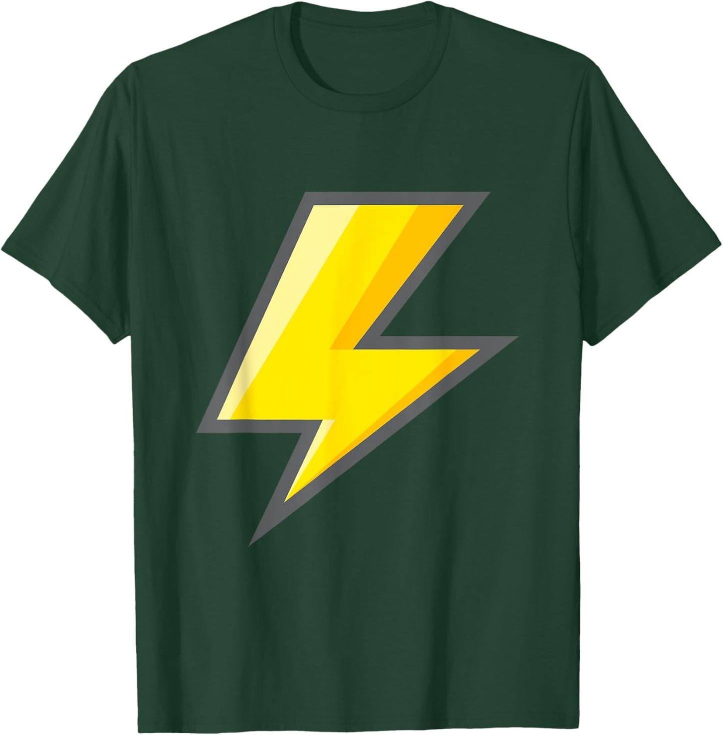 Yellow Lightning Bolt Easy Halloween Costume T-Shirt - T-Shirt | Forest
