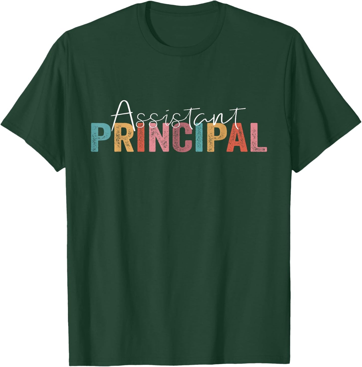 Assistant Principal Funny Job Title School Worker Vintage T-Shirt - T-Shirt | Forest