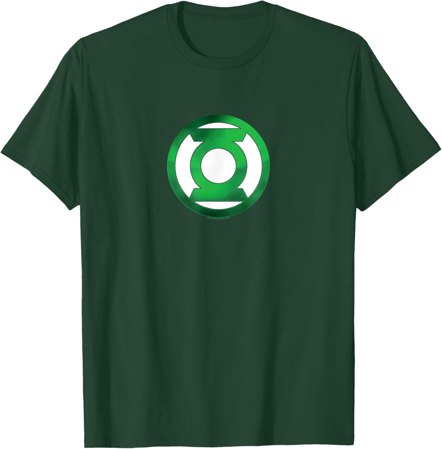 Green Lantern Green Chrome Logo T-Shirt - T-Shirt | Forest