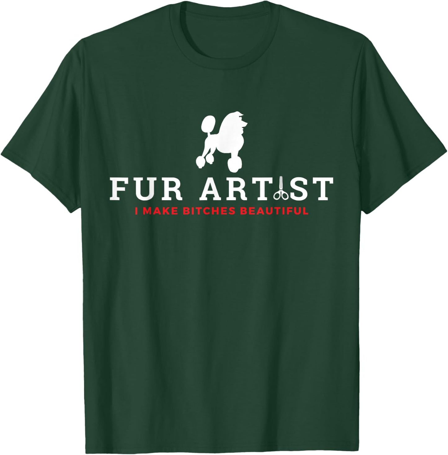 Dog Groomer for Pet Puppy Grooming Stylist T-Shirt - T-Shirt | Forest