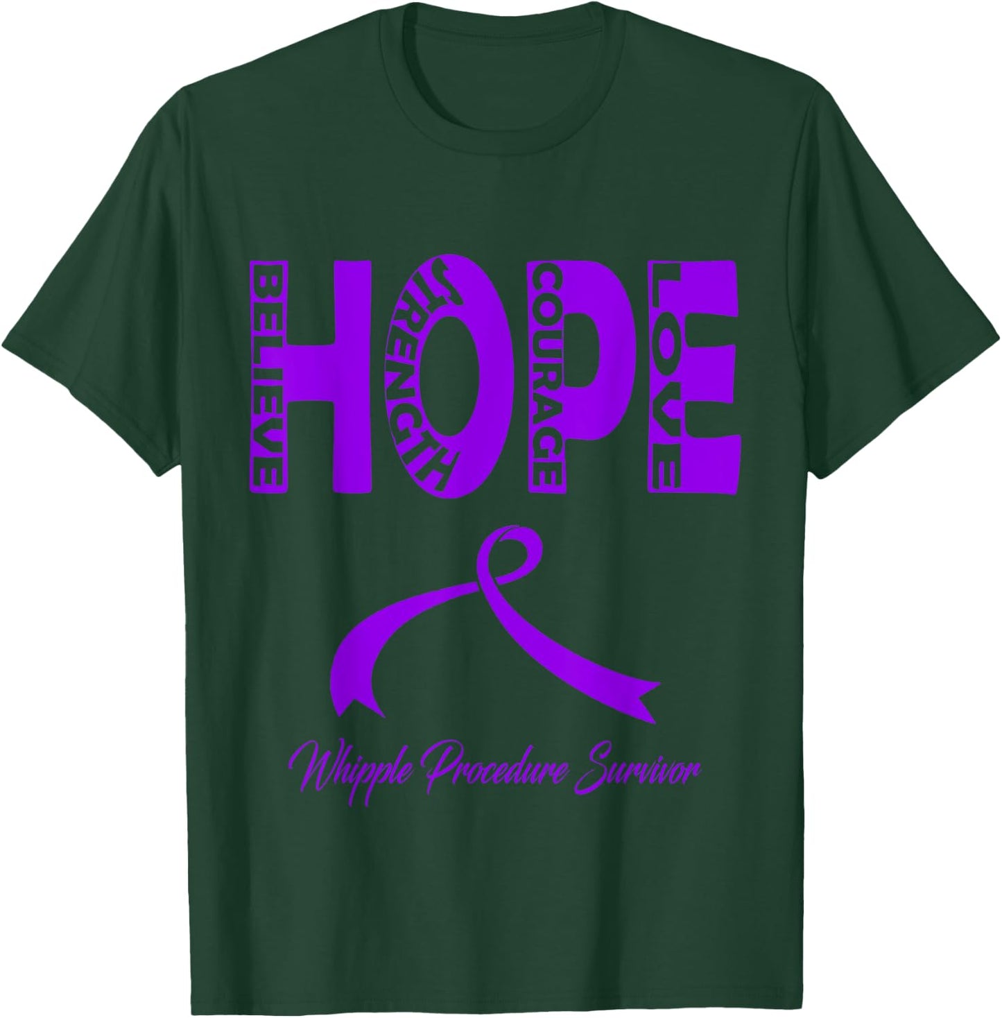 Whipple Procedure Awareness T-Shirt - T-Shirt | Forest