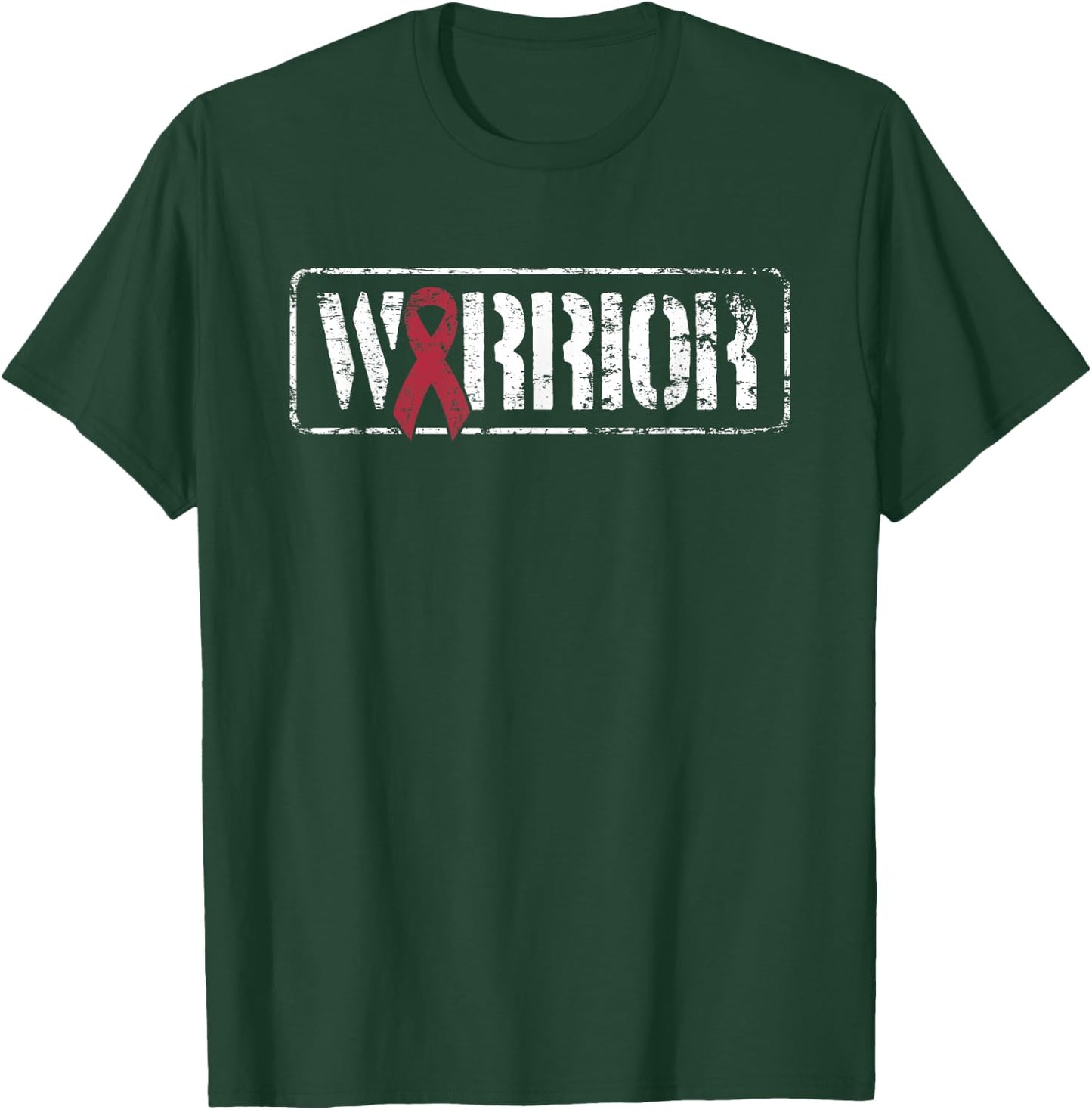 Multiple Myeloma Awareness - Burgundy Cancer Ribbon T-Shirt - T-Shirt | Forest