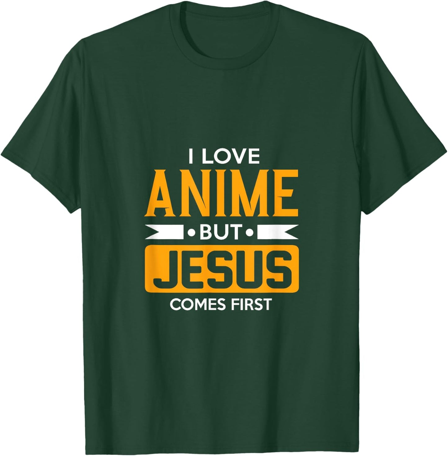 I Love Anime But Jesus Comes First - Christian Japan Holy T-Shirt - T-Shirt | Forest