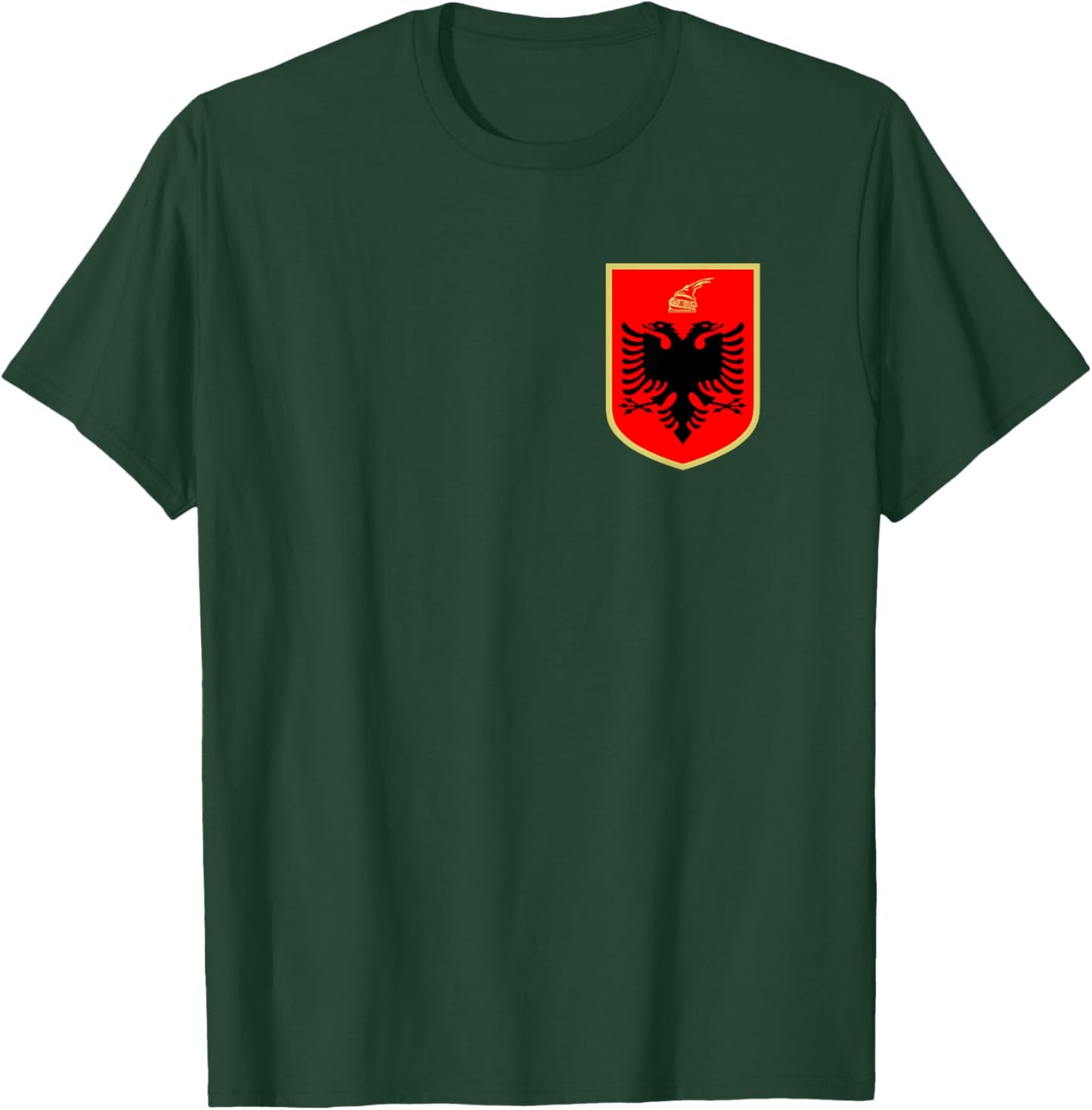 Republic of Albania Souvenir Two Headed Eagle of Shqiperia T-Shirt - T-Shirt | Forest