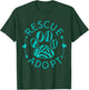 Rescue Adopt Animal Lover Love Cats Dogs Paw Print Gift T-Shirt - T-Shirt | Forest