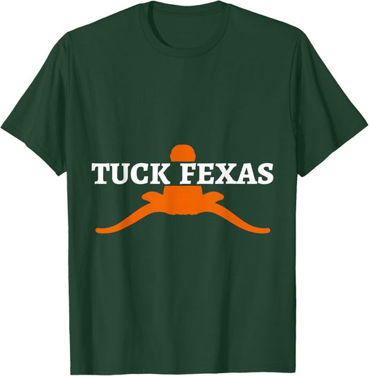 Horns Down Shirt Horns Down Texas Tuck Fexas Shirt T-Shirt - T-Shirt | Forest