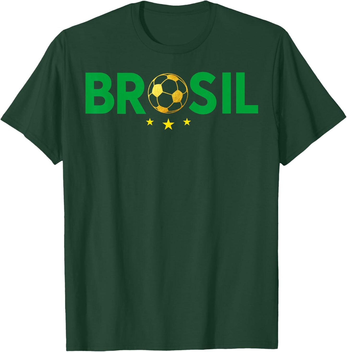 Vintage Brasil Brazil Flag Brazilian Pride Men Women Kids T-Shirt - T-Shirt | Forest