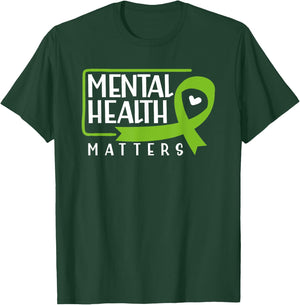 Mental Health Matters Men Women Kids Mental Health Awareness T-Shirt - T-Shirt | Forest