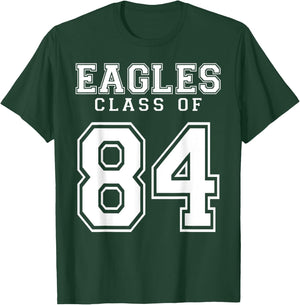 Class Of 1984 Eagles Custom Graduation Senior Personalized T-Shirt - T-Shirt | Forest