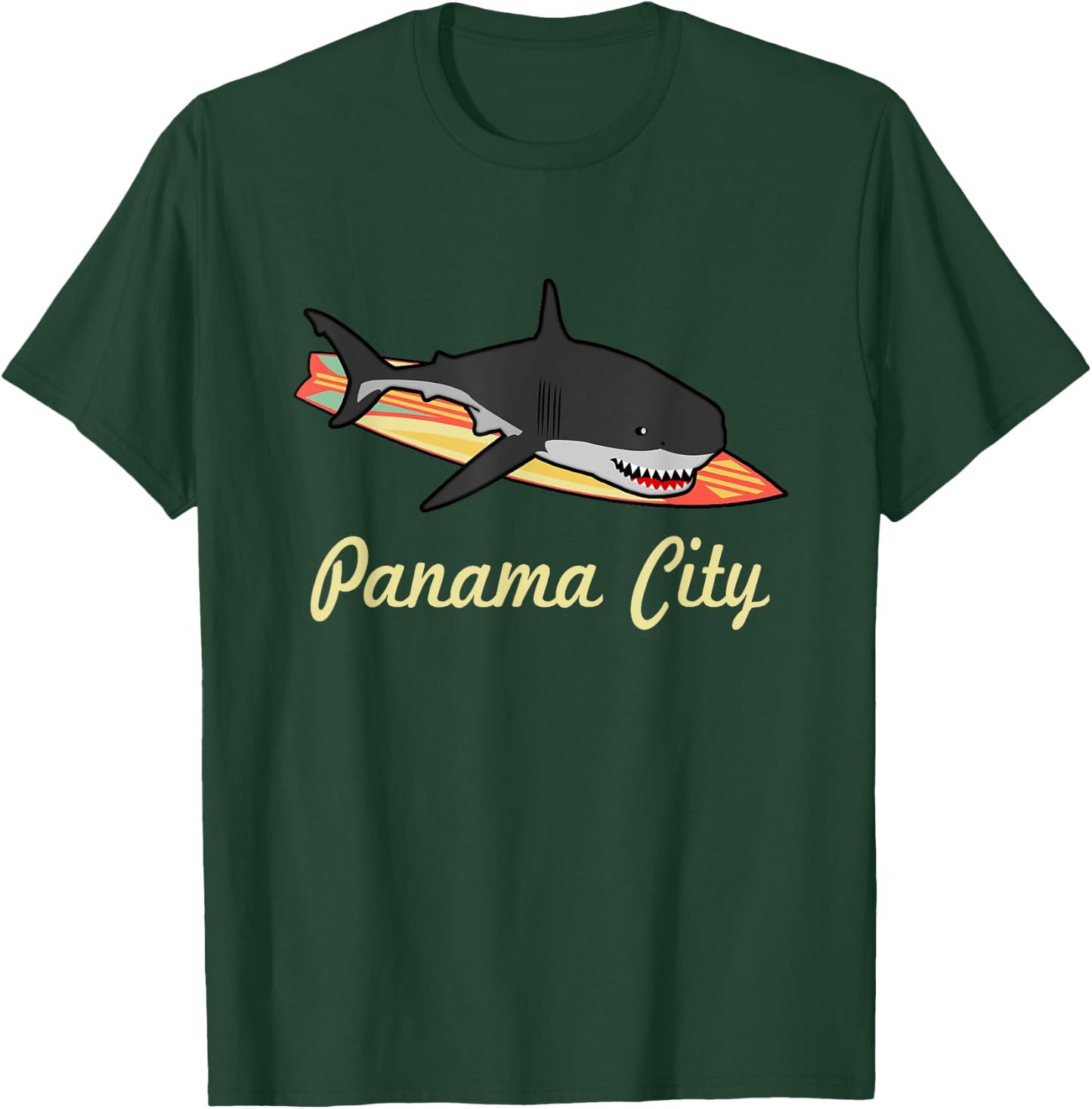 Panama City Beach Florida Souvenir Graphic Surf T Gifts T-Shirt - T-Shirt | Forest