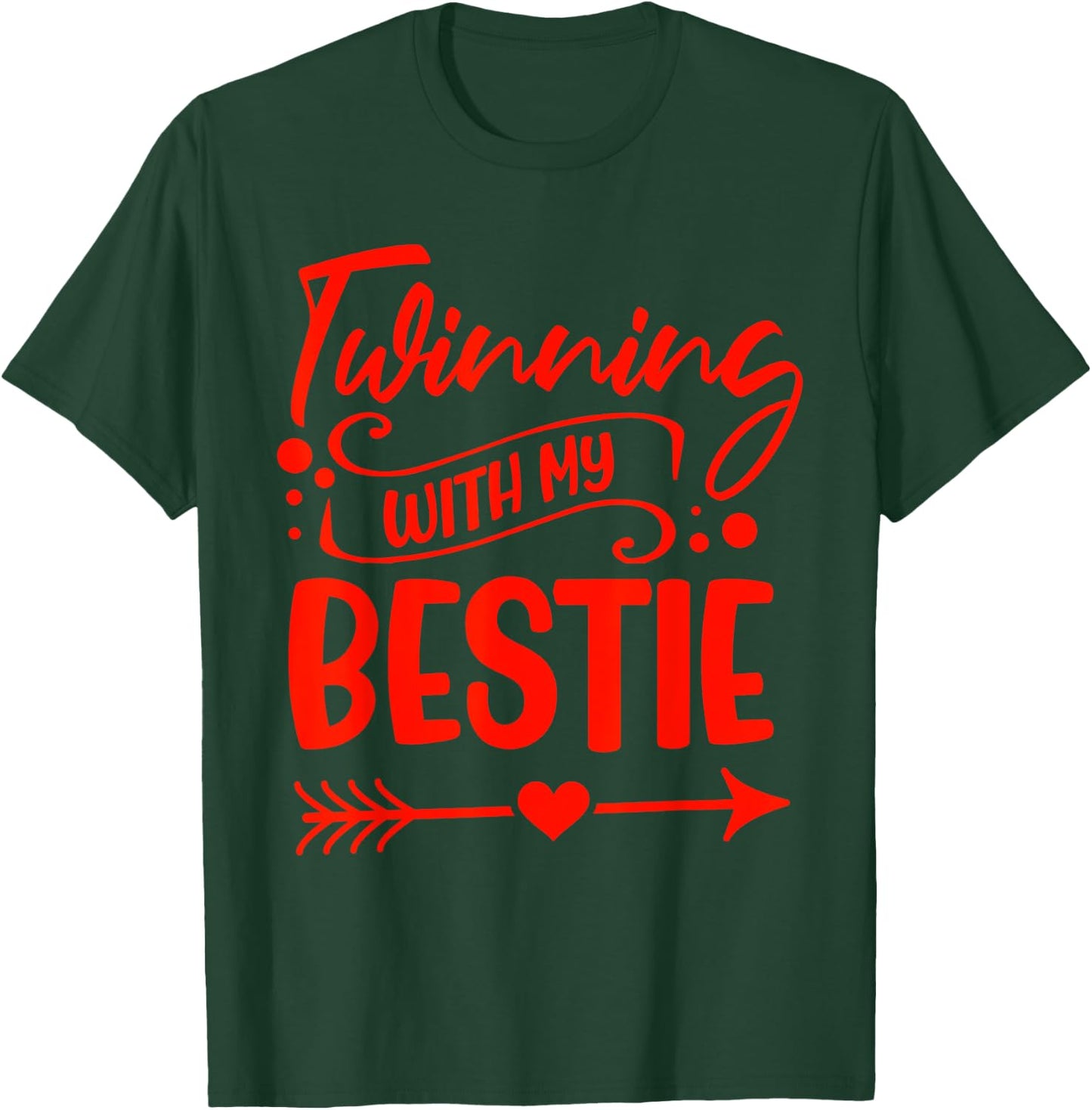 Twin Matching Twins Saying Twins Day Spirit Week T-Shirt - T-Shirt | Forest