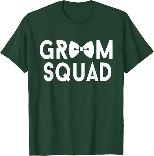 Groom Squad - Bachelor Party Stag Groomsmen Getaway Wedding T-Shirt - T-Shirt | Forest