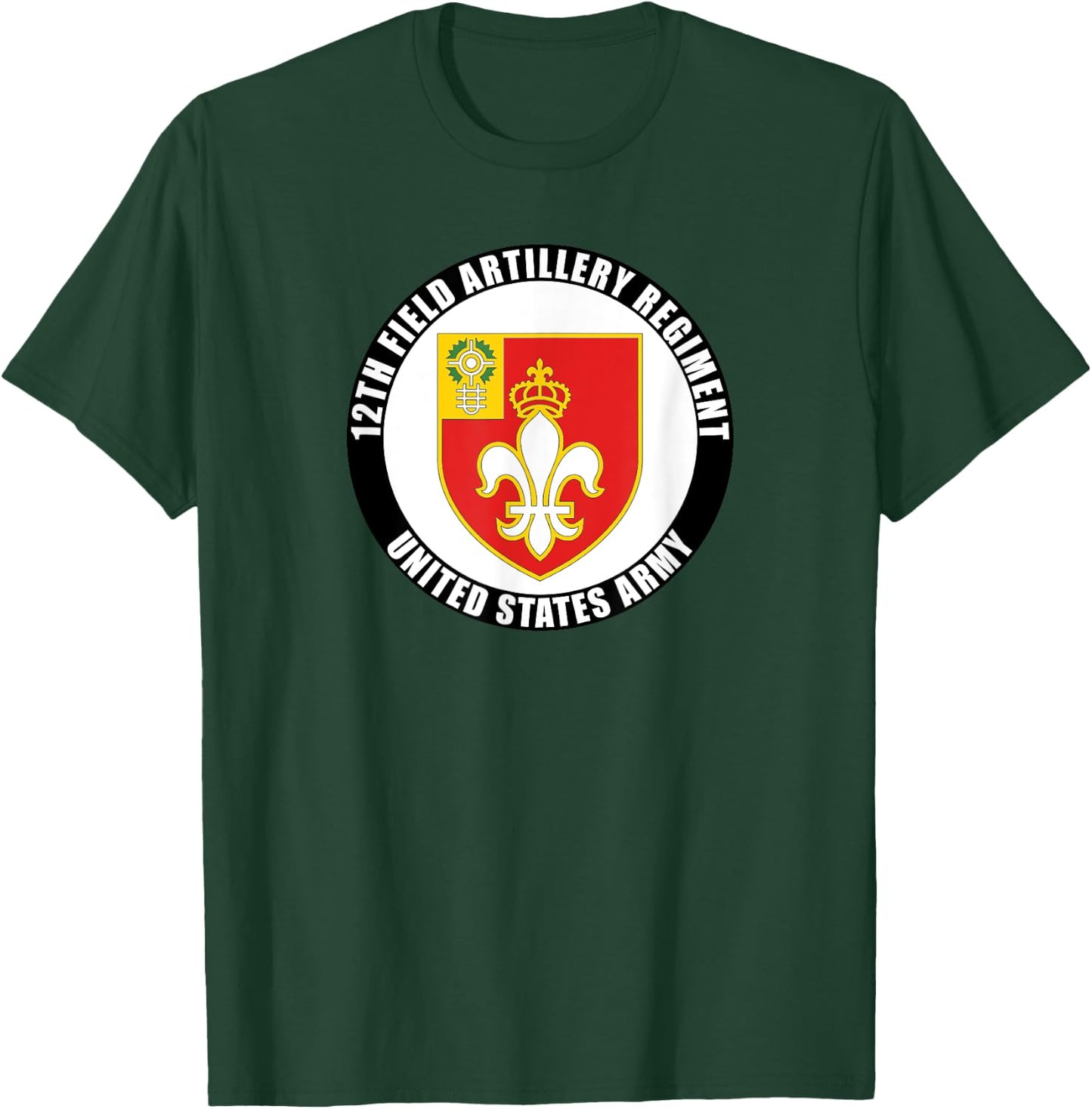 12th Field Artillery Regiment United States Army Veteran T-Shirt - T-Shirt | Forest