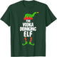Funny The Vodka ELF Shirt Christmas Holiday Gift T-Shirt - T-Shirt | Forest