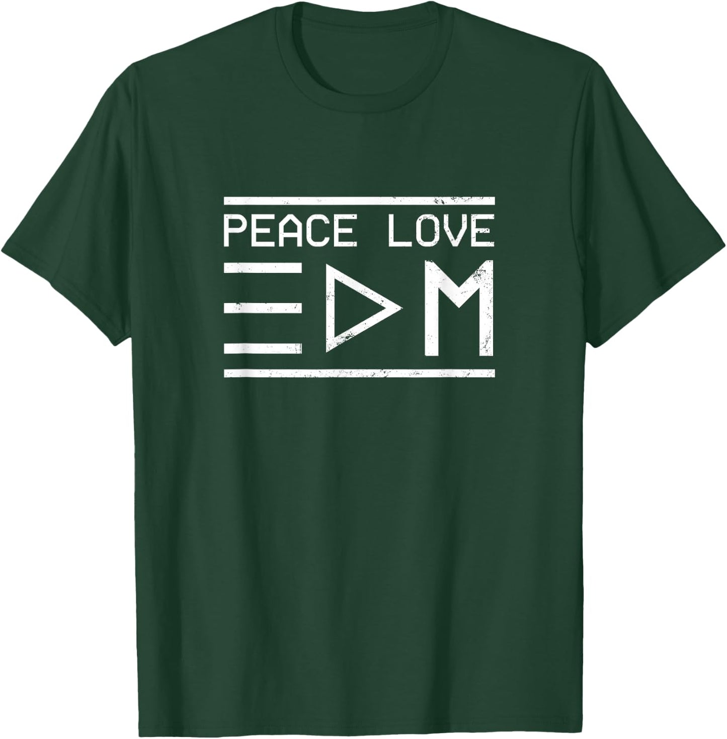 Edm Rave Shirt | Peace Love EDM Gift T-Shirt - T-Shirt | Forest