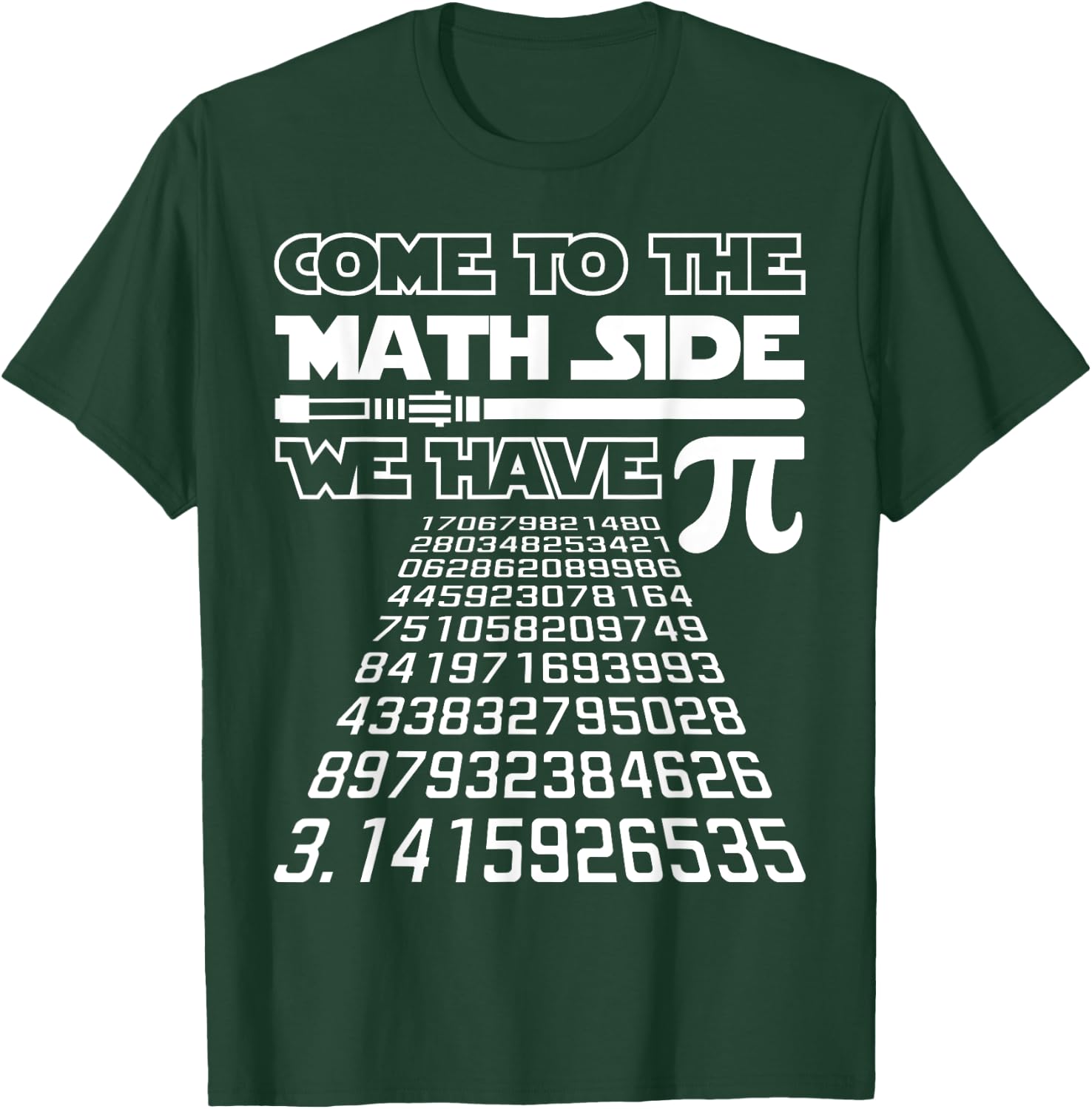 Come To The Math Side We Have Pie Shirt Pi Day Teacher Gift T-Shirt - T-Shirt | Forest