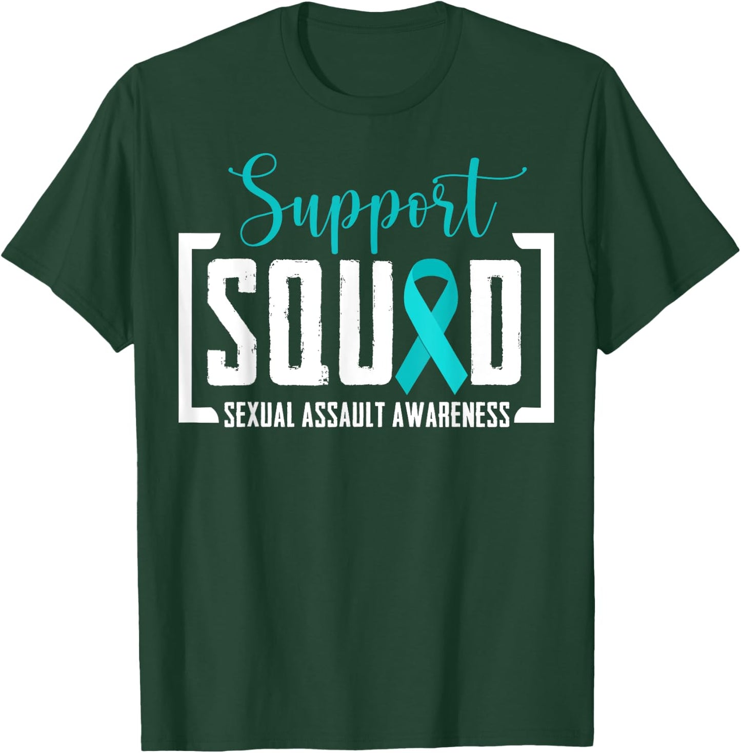 Support Squad Sexual Assault Awareness Month Support Victim T-Shirt - T-Shirt | Forest