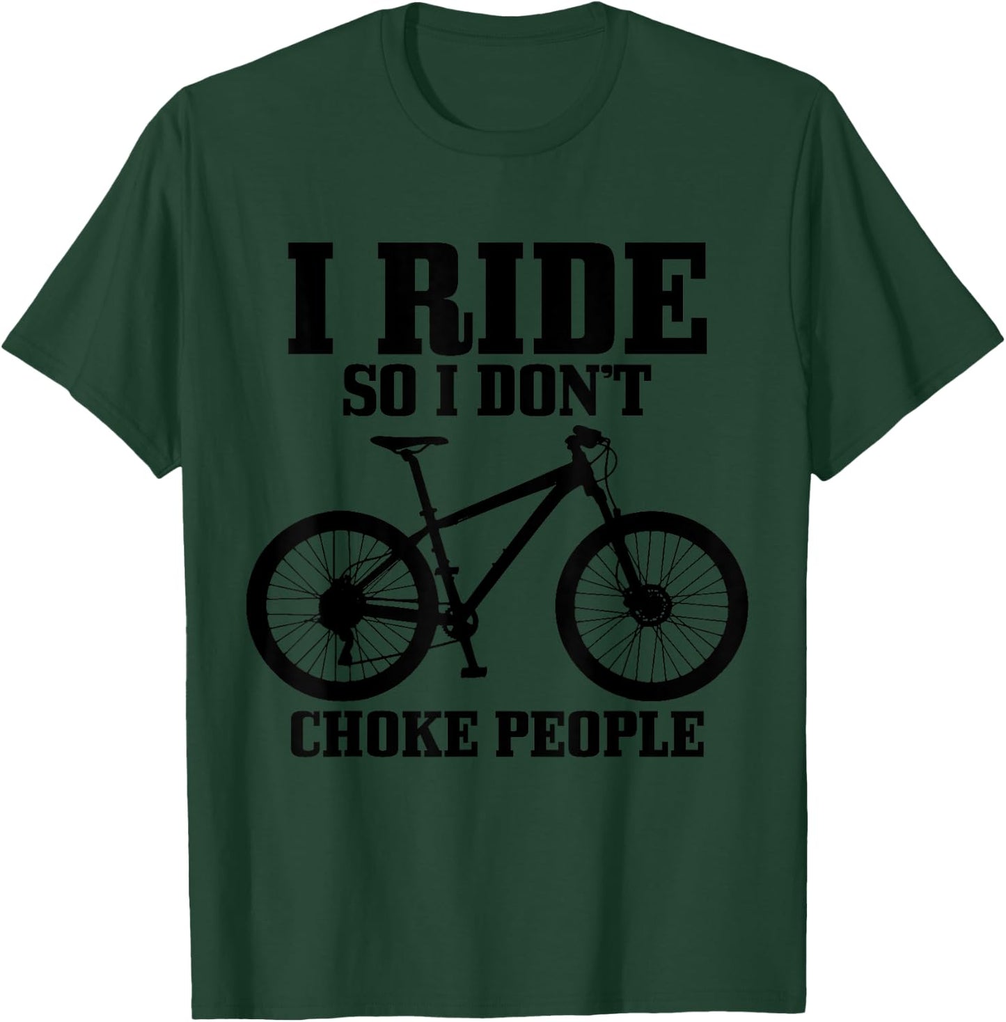 Mountain Bike Funny MTB Bicycle Cycling Mountain Biker T-Shirt - T-Shirt | Forest