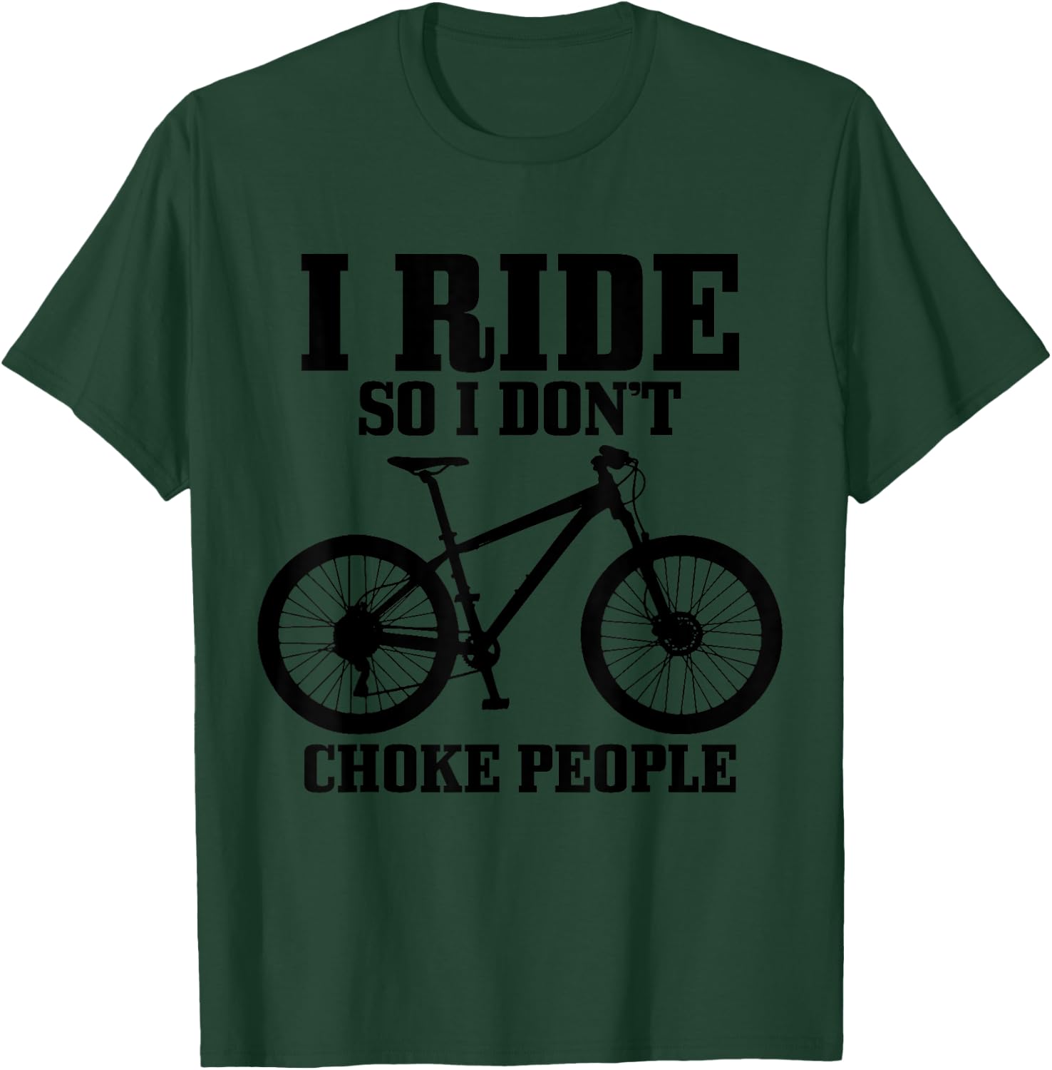 Mountain Bike Funny MTB Bicycle Cycling Mountain Biker T-Shirt - T-Shirt | Forest