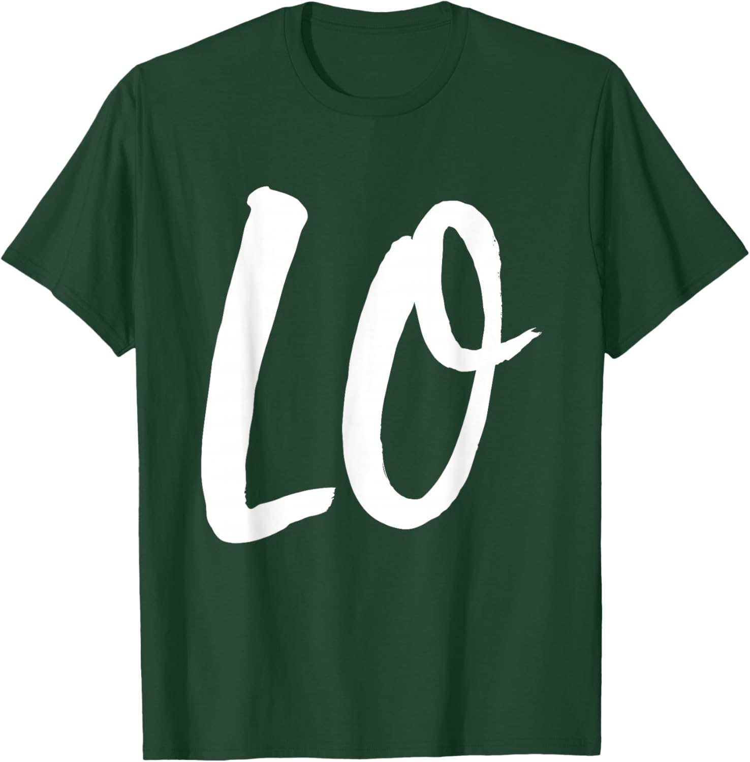 LO VE Love Matching Couple Husband Wife Valentine's Day Gift T-Shirt - T-Shirt | Forest