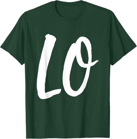 LO VE Love Matching Couple Husband Wife Valentine's Day Gift T-Shirt - T-Shirt | Forest