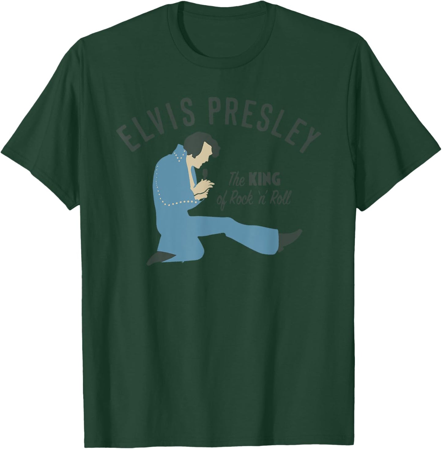 Elvis Presley Official Elvis King Illustration T-Shirt - T-Shirt | Forest