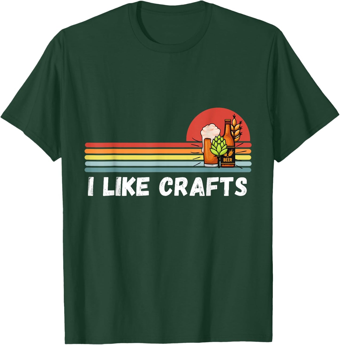 I Like Crafts Craft Beer Shirts Women Vintage T-Shirt - T-Shirt | Forest