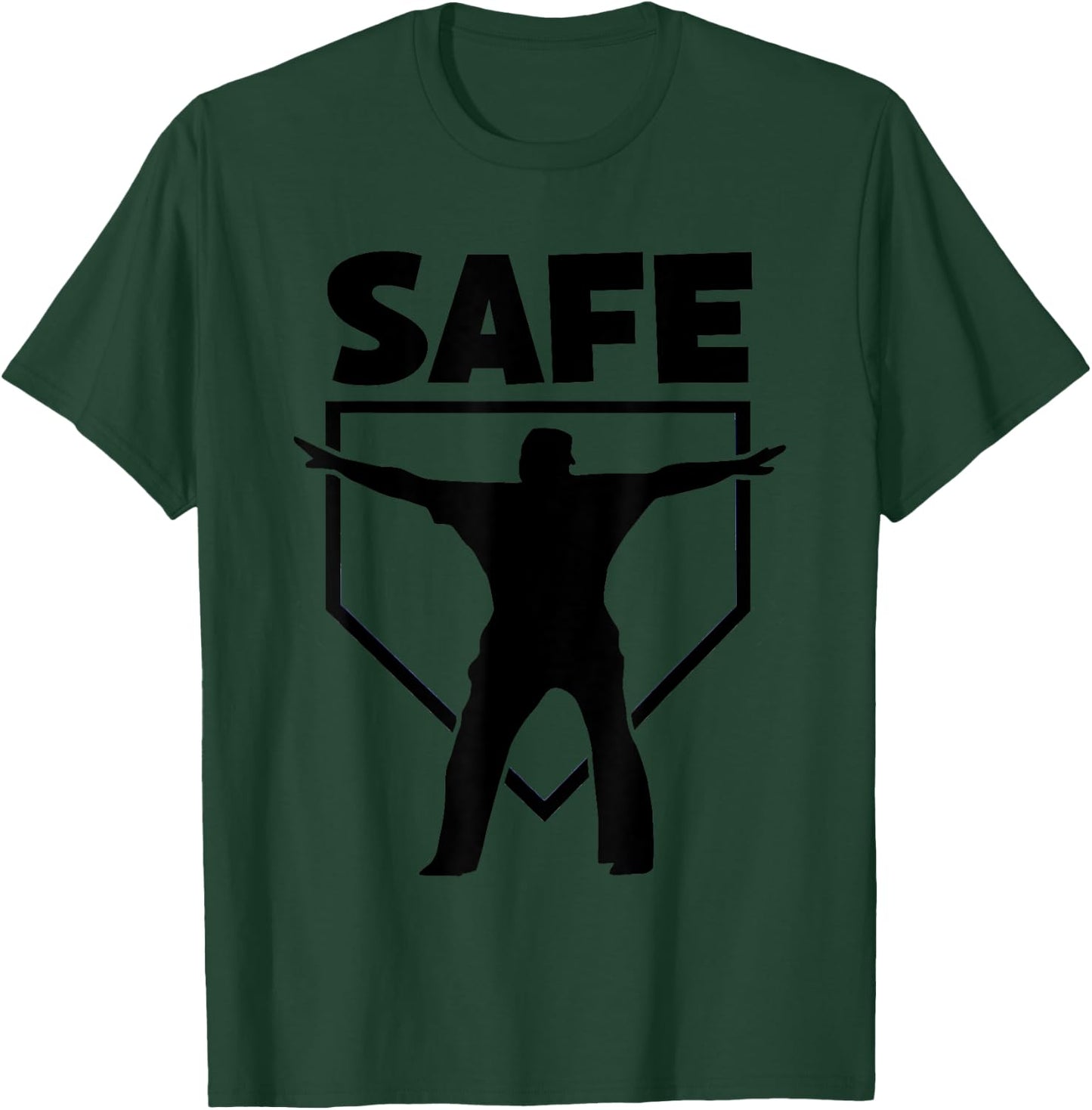 Funny Baseball Umpire Best Umpire Calls Safe T-Shirt - T-Shirt | Forest