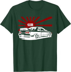 JDM Japan Motorsport tuning car 90s T-Shirt - T-Shirt | Forest