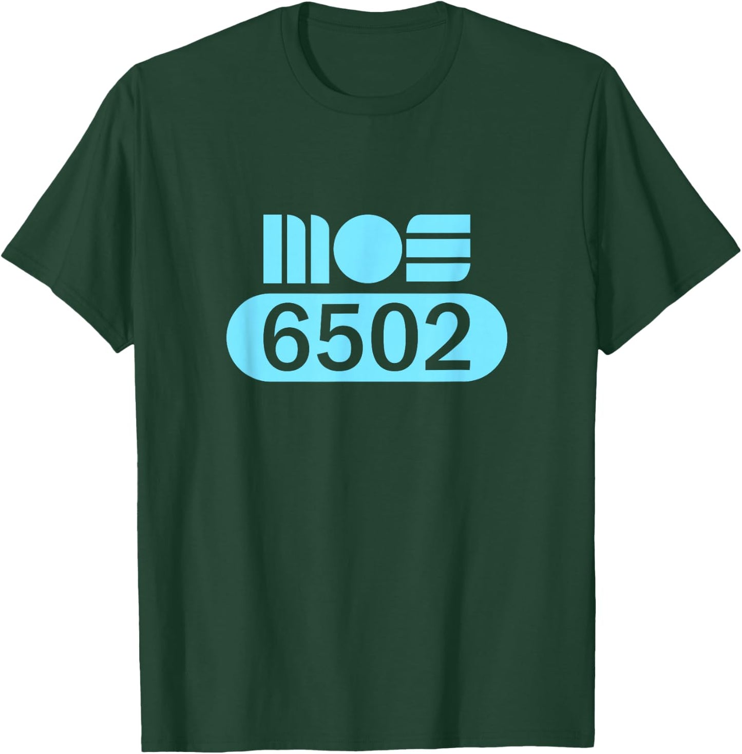 MOS 6502 CPU Retro Programmer Coder Processor Old School T-Shirt - T-Shirt | Forest