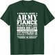 Proud Army Fiance Military Fiance Protects Me T-Shirt - T-Shirt | Forest