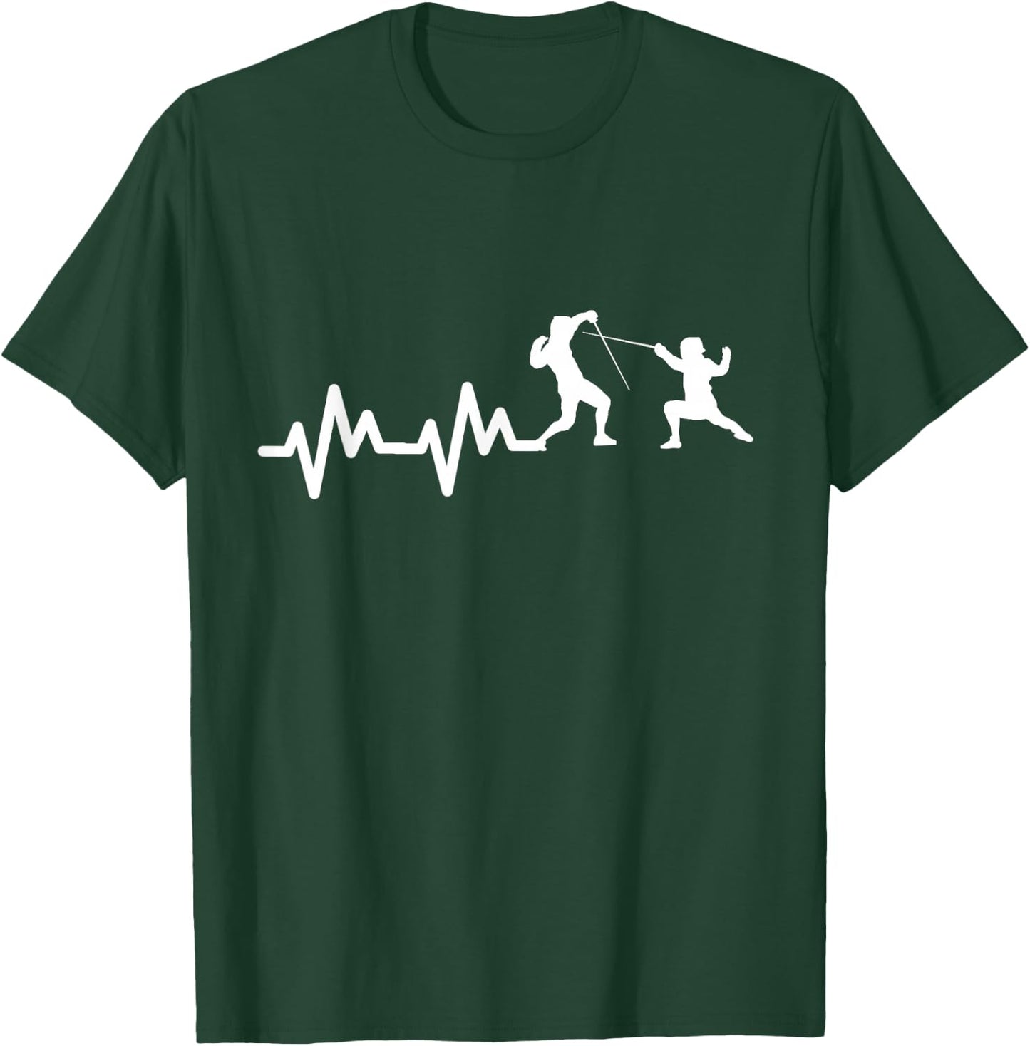 Fencing Heart Palpitations T-Shirt - T-Shirt | Forest